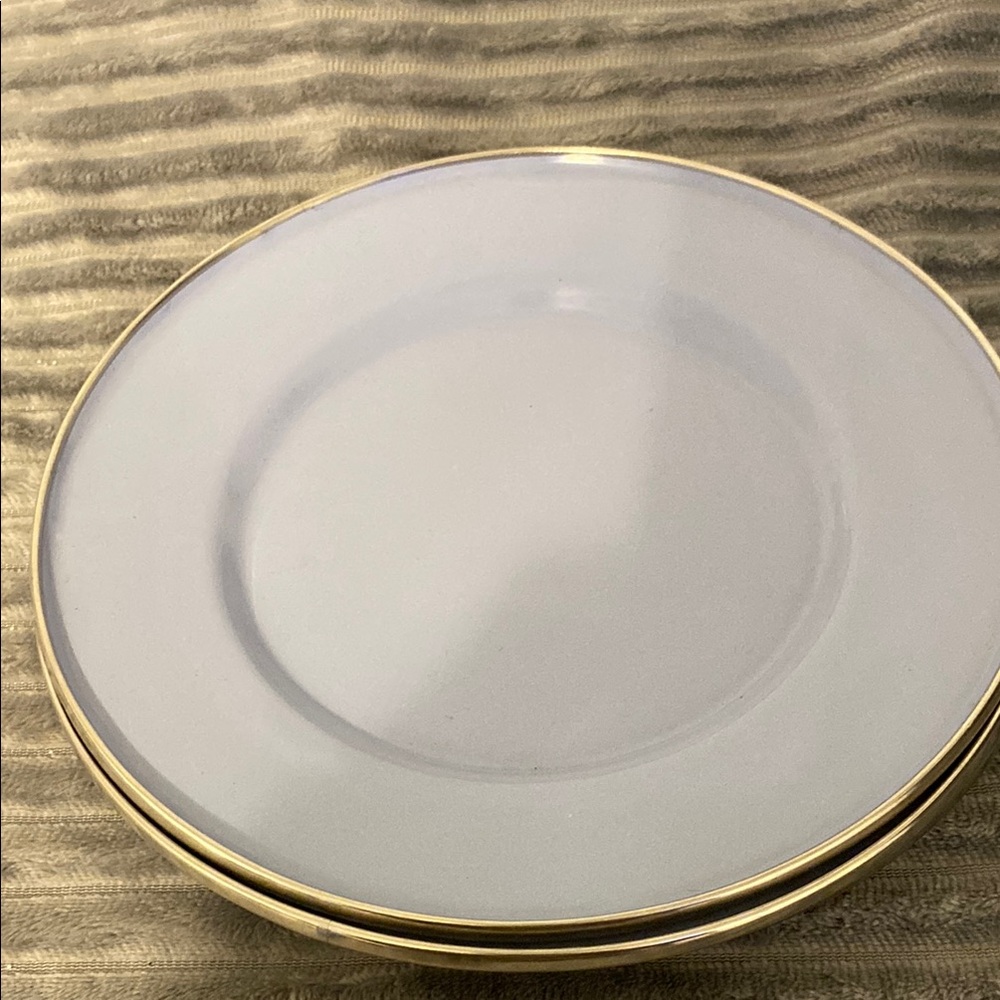Vintage formation dish wear, 4 total.  Light blue enamel.